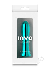 INYA Shimmer Rechargeable Steel Vibrator - Teal