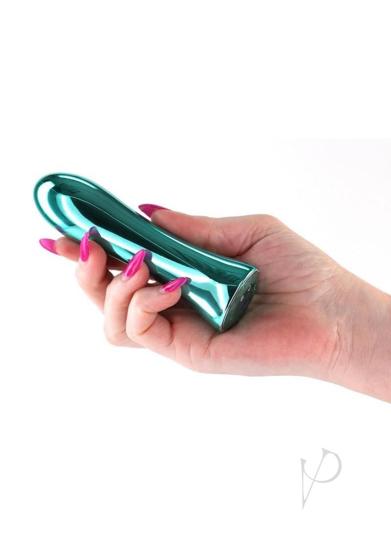 INYA Shimmer Rechargeable Steel Vibrator - Teal