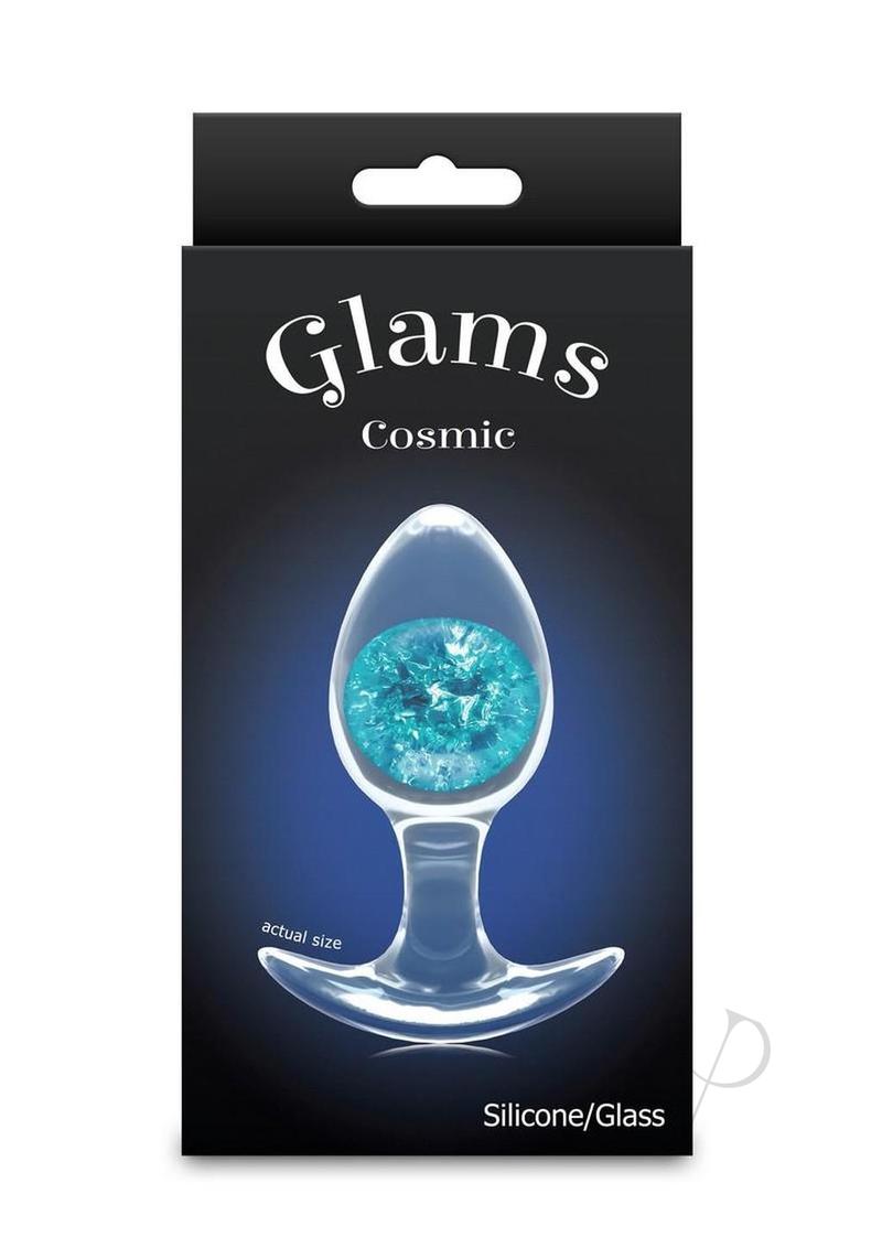 Cosmic Glams Silicone Anal Plug - Medium - Blue