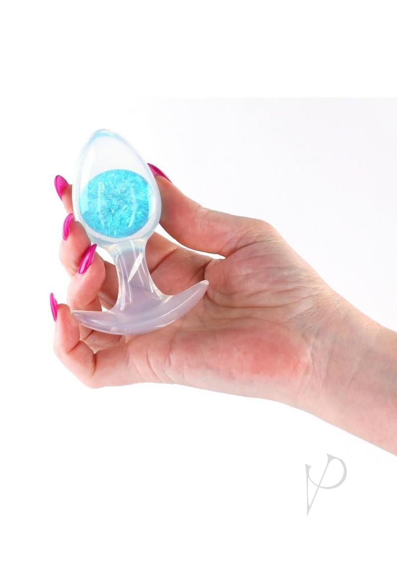 Cosmic Glams Silicone Anal Plug - Medium - Blue