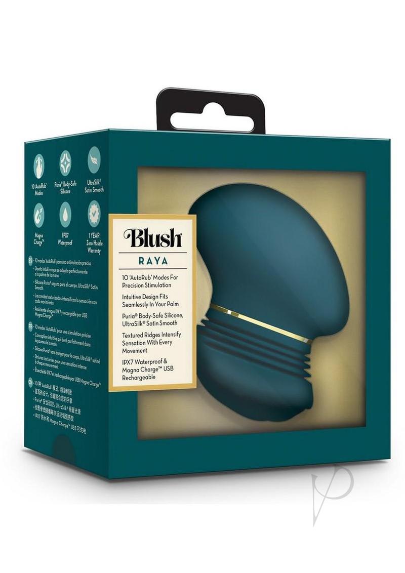 Blush Collection Riana Rechargeable Silicone Clitoral Stimulator - Dark Teal