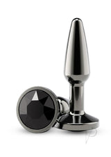 Rear Assets Chrome Tapered Anal Plug - Small - Gray