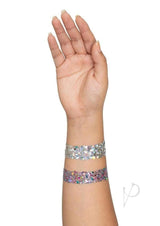 Leg Avenue Vibe Neon Black Light Face Jewels Stickers and Body Glitter (2 Packets) - Multicolor
