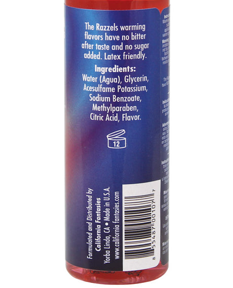 Razzels Warming Lubricant - 4 oz Kissable Cherry