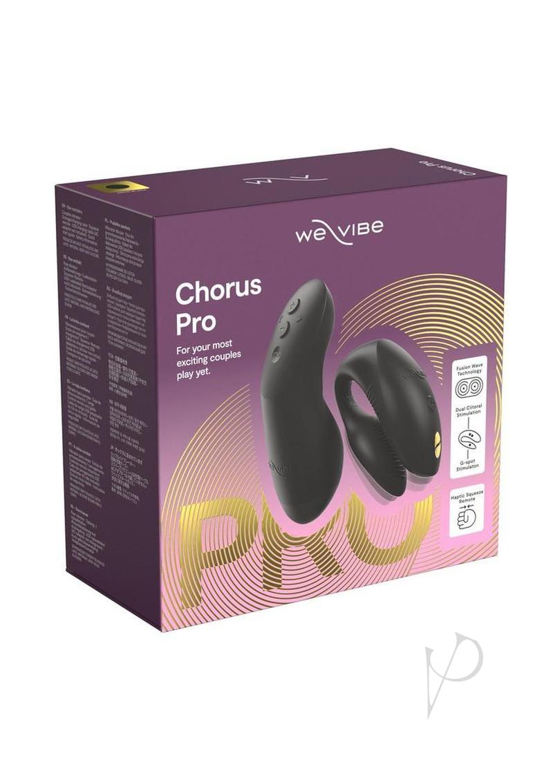 We-Vibe Chorus Rechargeable Silicone Couples Vibrator with Remote Control - Satin Black