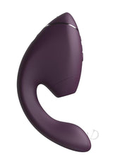 Womanizer Next Duo Rechargeable Silicone Dual G-Spot and Clitoral Stimulator - Dark Purple