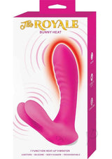 The Royal Bunny Heat Rechargeable Silicone Warming G-Spot Vibrator - Pink