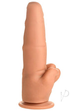 Master Series The Pleaser Double Finger Silicone Dildo - Vanilla