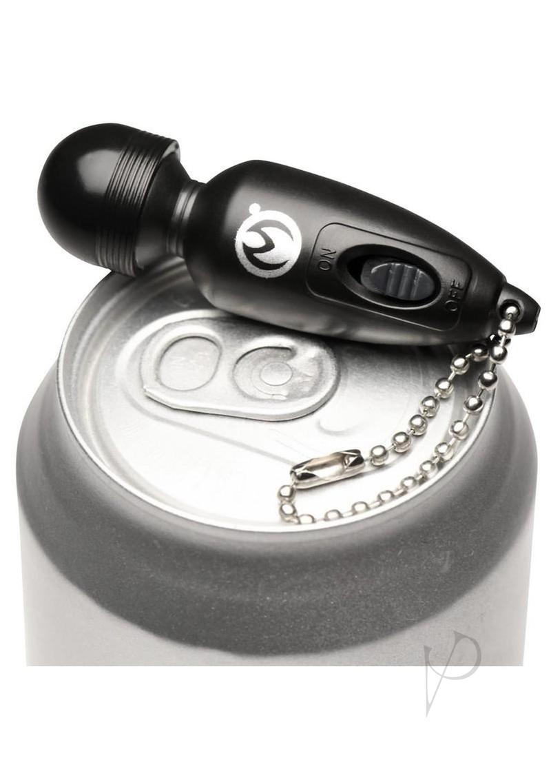 Master Series Thunderstick Mini Vibrating Wand Keychain - Black