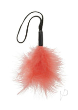 Sex and Mischief Peaches N CreaMe Wrist Feather Tickler - Orange/Black