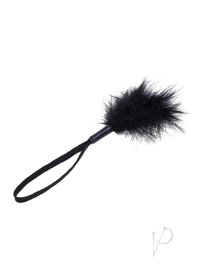 Sex and Mischief Peaches N CreaMe Wrist Feather Tickler - Black