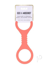 Sex and Mischief Peaches N CreaMe Silicone Cuffs - Small - Orange