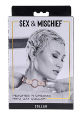 Sex and Mischief Peaches `n CreaMe Ring Day Collar - Rose Gold