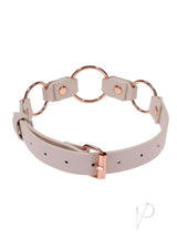 Sex and Mischief Peaches `n CreaMe Ring Day Collar - Rose Gold