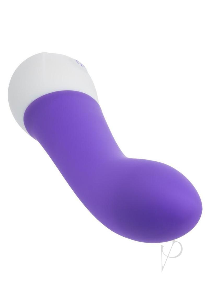 Basic Essentials Rechargeable Silicone G Vibrator - Purple