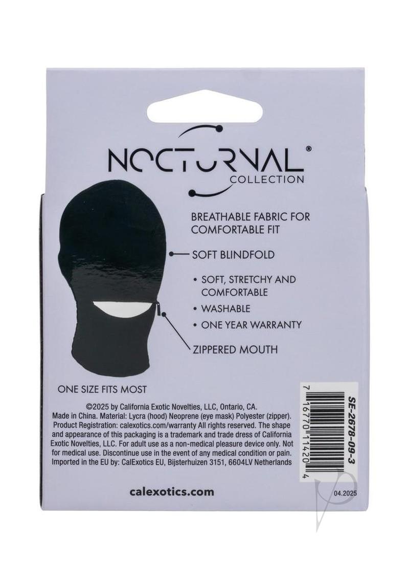 Nocturnal Collection Fetish Hood - Black