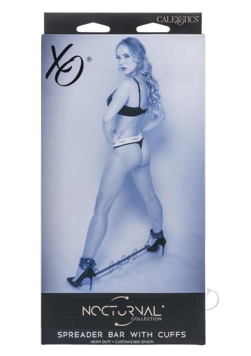 Nocturnal Collection Spreader Bar with Cuffs - Black
