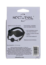 Nocturnal Collection Eye Mask and Breathable Ball Gag - Black