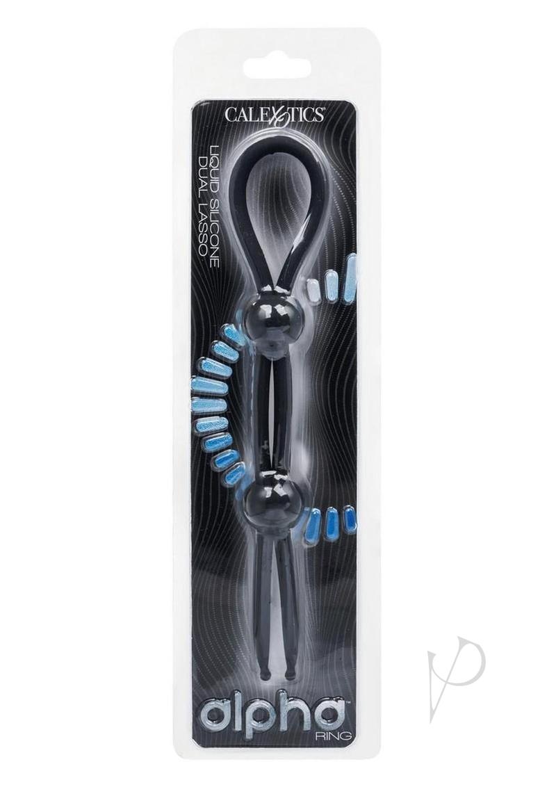 Alpha Liquid Silicone Dual Lasso - Black