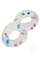 Alpha Liquid Silicone Crazy 8 Party Ring - Multicolor
