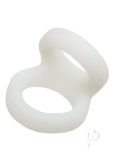 Alpha Liquid Silicone Snug Tugger Glow-In-The-Dark - White