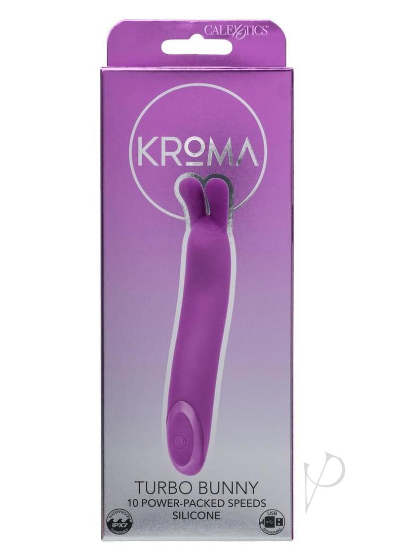 Kroma Turbo Rechargeable Silicone Bunny - Purple