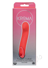 Kroma Turbo Curve Rechargeable Silicone Vibrator - Orange