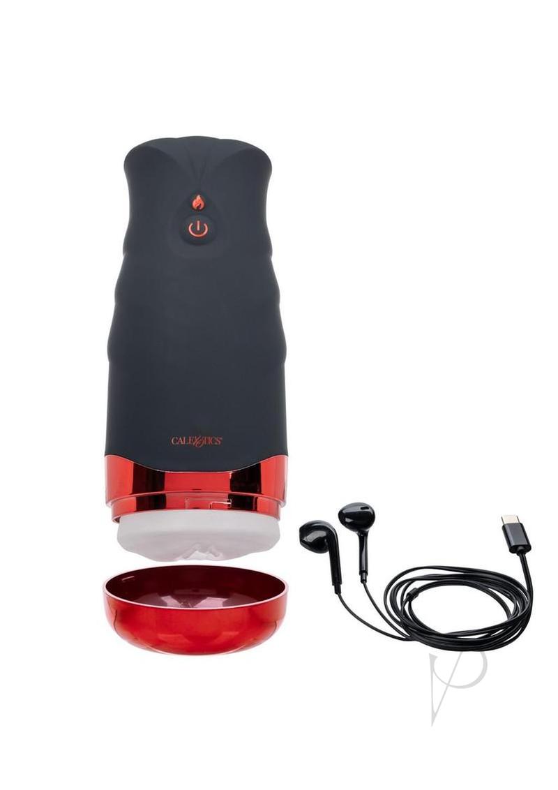 Xcess Hot Moaning Pussy Rechargeable Masturbator - Pussy - Black