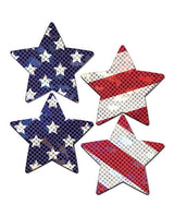 Pastease Premium Petites Glittering Stars & Stripes - Red/White/Blue O/S