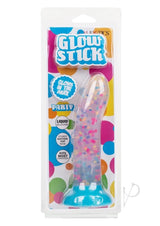 Glow Stick Party Silicone Glow-In-The-Dark Dildo with Suction - Blue