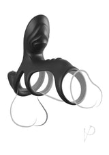 Fantasy C-Ringz Ultimate Couples Cage Max Vibrating Cock Ring - Black