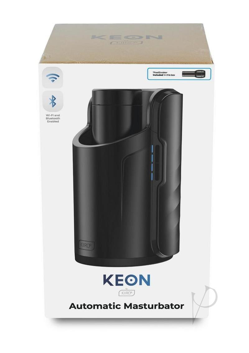 Kiiroo Keon Combo Set Rechargeable Interactive WiFi Masturbator with Feelstroker - Black