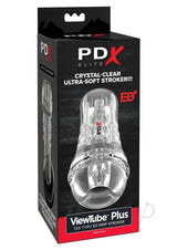 PDX Elite ViewTube See-Thru EZ-Grip Stroker - General Orifice - Clear