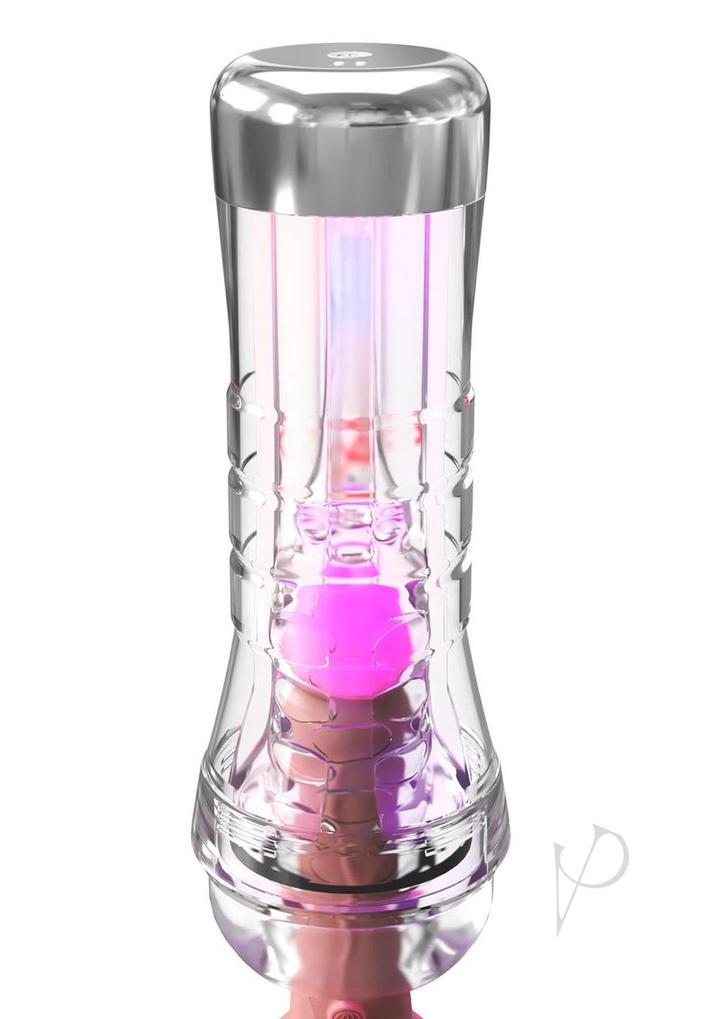 PDX Elite ViewTube XXL See-Thru EZ-Grip LED Stroker - Clear