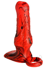Creature Cocks Hell Hound Silicone Penis Enhancer - Red/Black