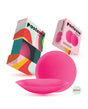 Pastease HALOS Silicone Nipple Covers w/Travel Box - Neon Pink D+ Cup 10 or More Uses
