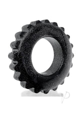 Oxball Plushy Single Cock Ring - Black Mica