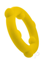 Oxballs Spinner Single Silicone Cock Ring - Yellow