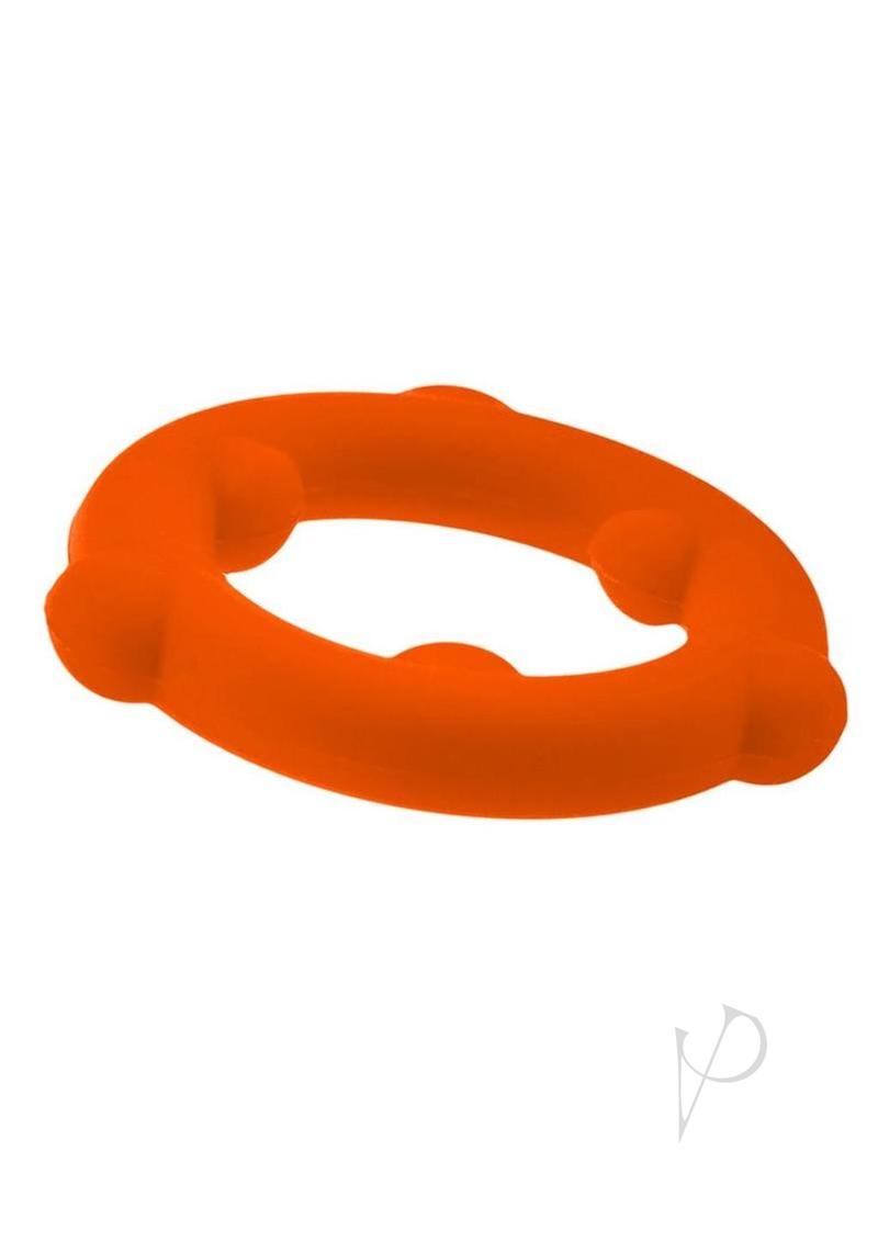Oxballs Spinner Single Silicone Cock Ring - Orange
