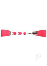 M`Lady Pinpoint Silicone Rechargeable Bow Tie Wand - Coral