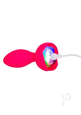 M`Lady Light Up Rotating Silicone Rechargeable Anal Plug - Pink