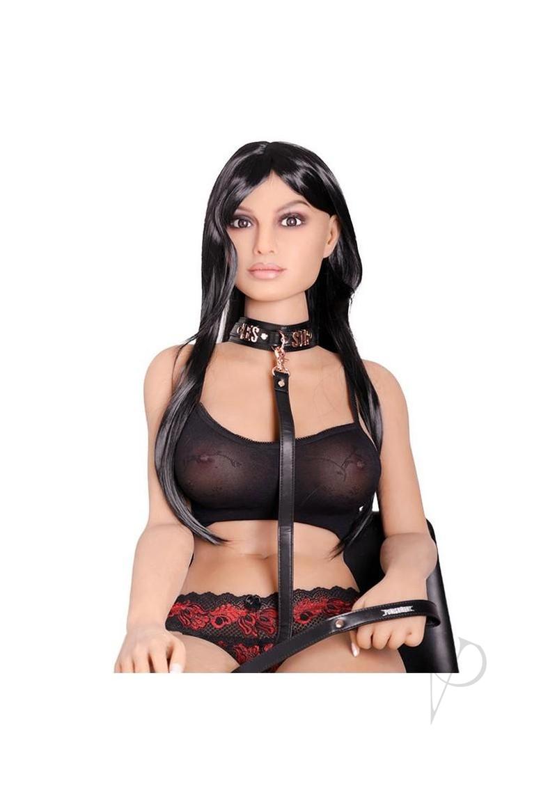 Punishment Yes Sir Collar/Leash - Rose Gold