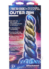 Vac-U-Lock Fantasy Fuckers Outer Rim Silicone Dildo - Blue