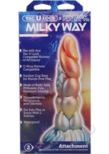 Vac-U-Lock Fantasy Fuckers Milky Way Silicone Dildo - Multicolor