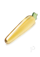 Glas Bunny`s Secret Glass Dildo 7.25in - Yellow/Green