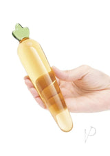 Glas Bunny`s Secret Glass Dildo 7.25in - Yellow/Green