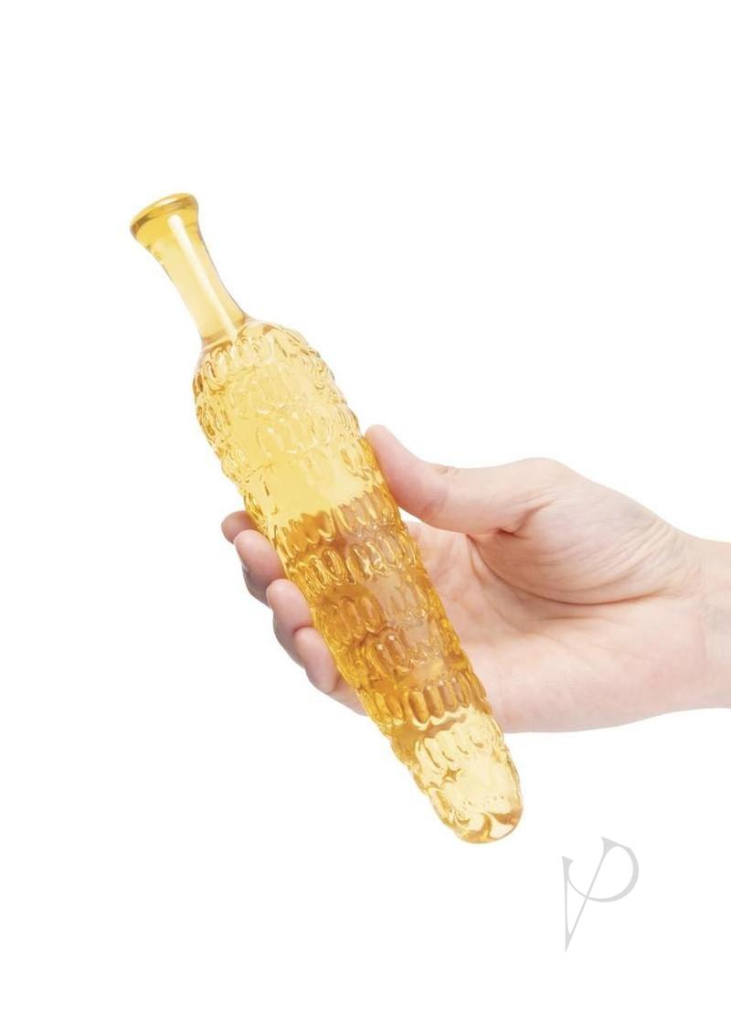 Glas Cornstar 8 Glass Dildo - Yellow