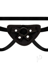 Lux Fetish Vibrating Strap-on and Dildo Set 7.5in - Black/Vanilla