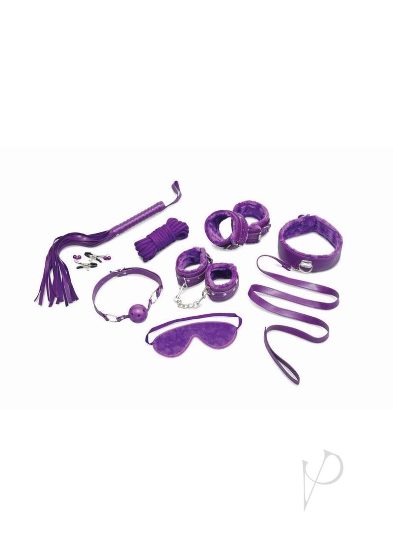 WhipSmart Fuzzy Collection Bondage Kit - Purple