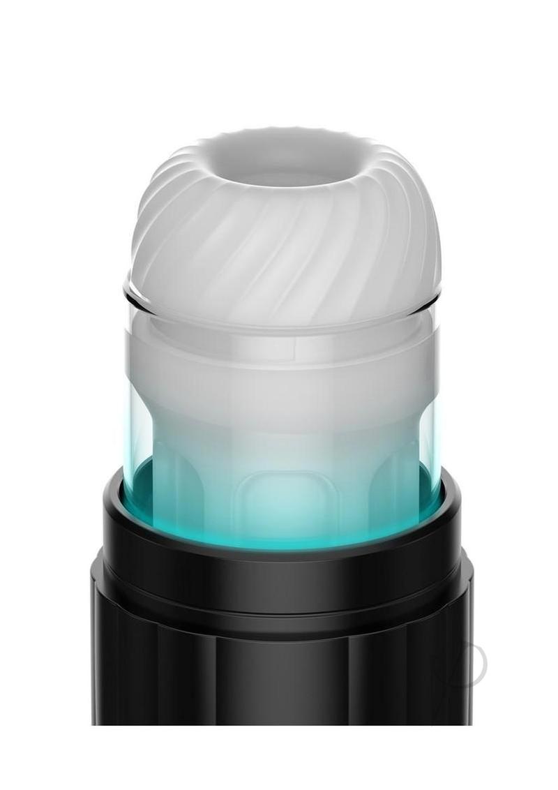 Kaotik Labs The Shockwave App Control Rechargeable Masturbator - Black/Blue